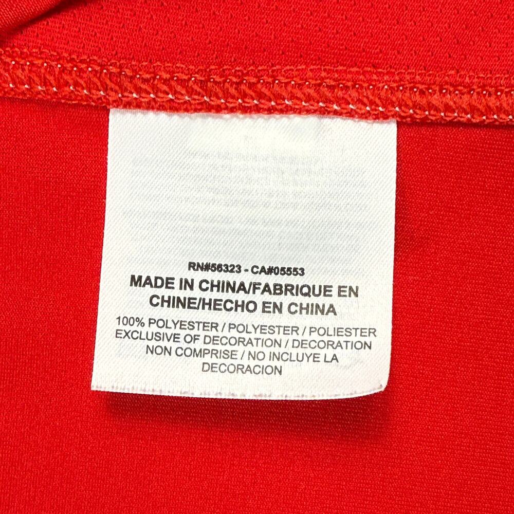 Nike Golf Polo Shirt Tour Performance Dri-Fit Red White Stretch Men's Sz M - Picture 9 of 11